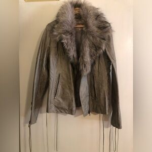 Powder River Leather and Fur Jacket